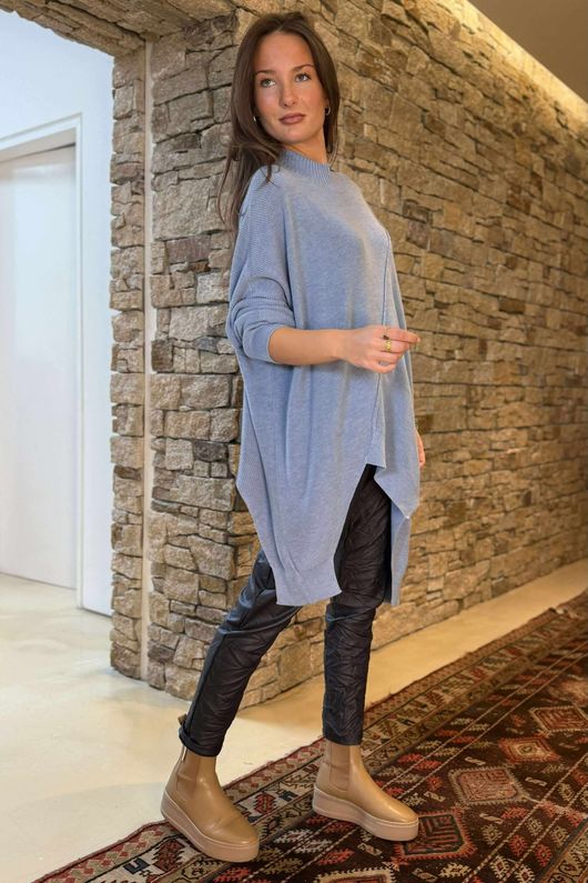Paloma Oversized Grunge Knit Denim